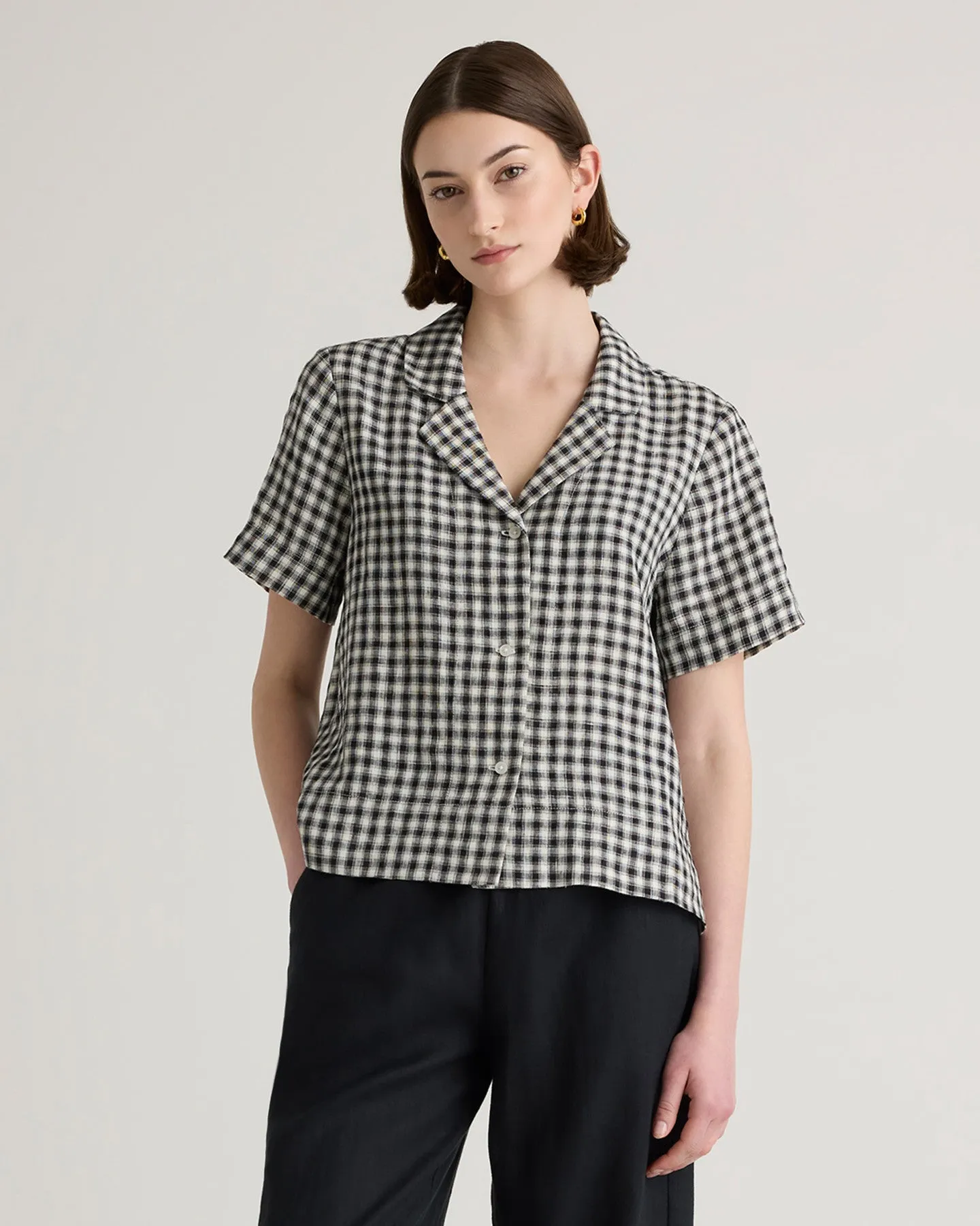 100% European Linen Short Sleeve Shirt
