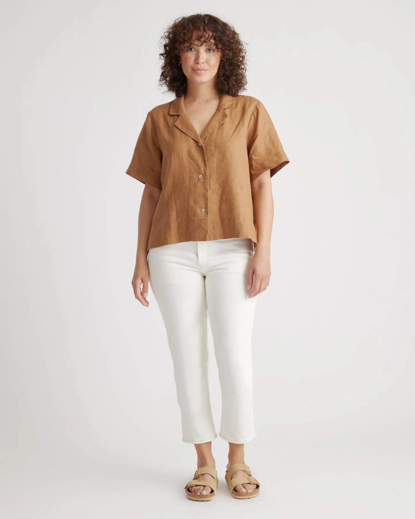 100% European Linen Short Sleeve Shirt
