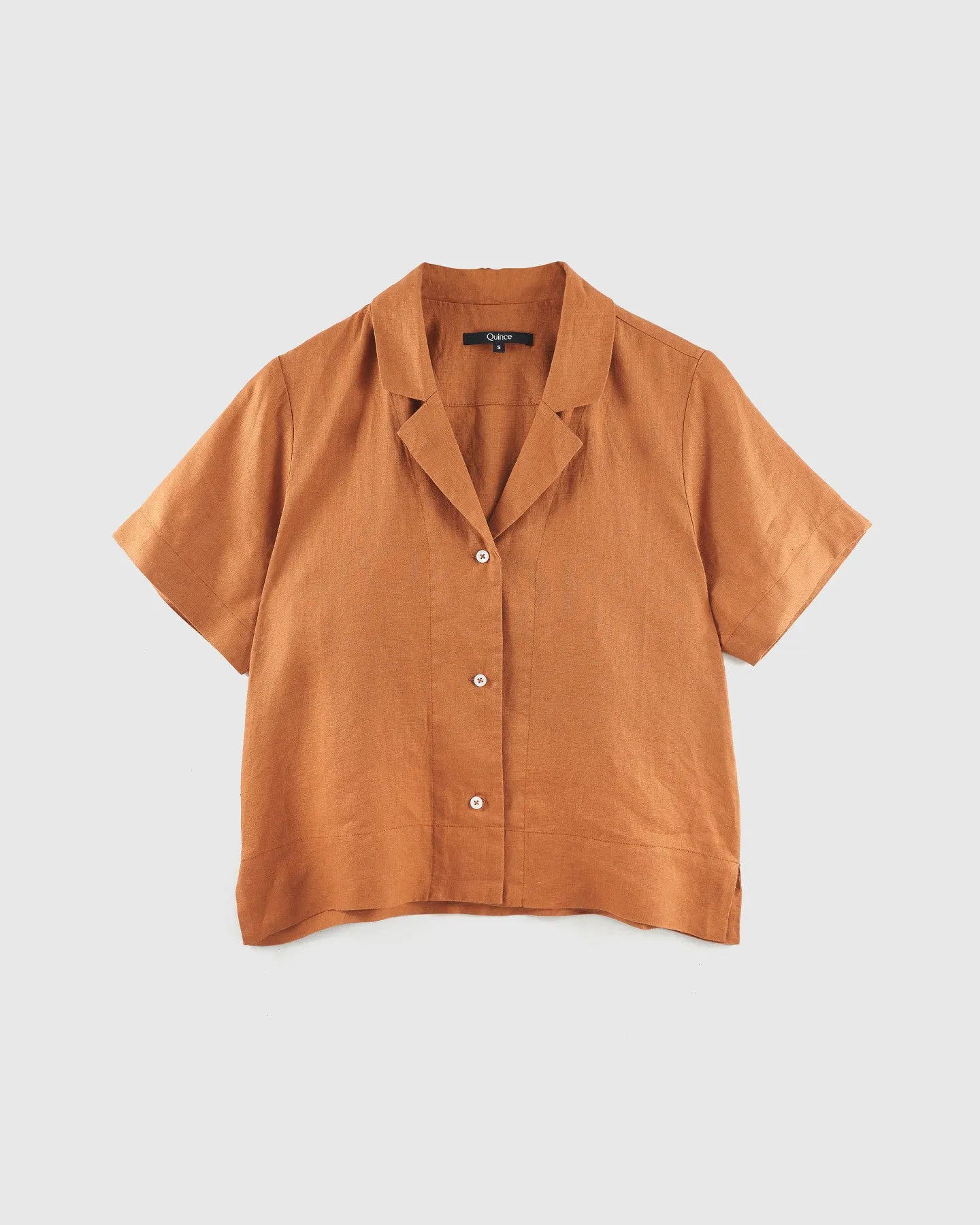 100% European Linen Short Sleeve Shirt