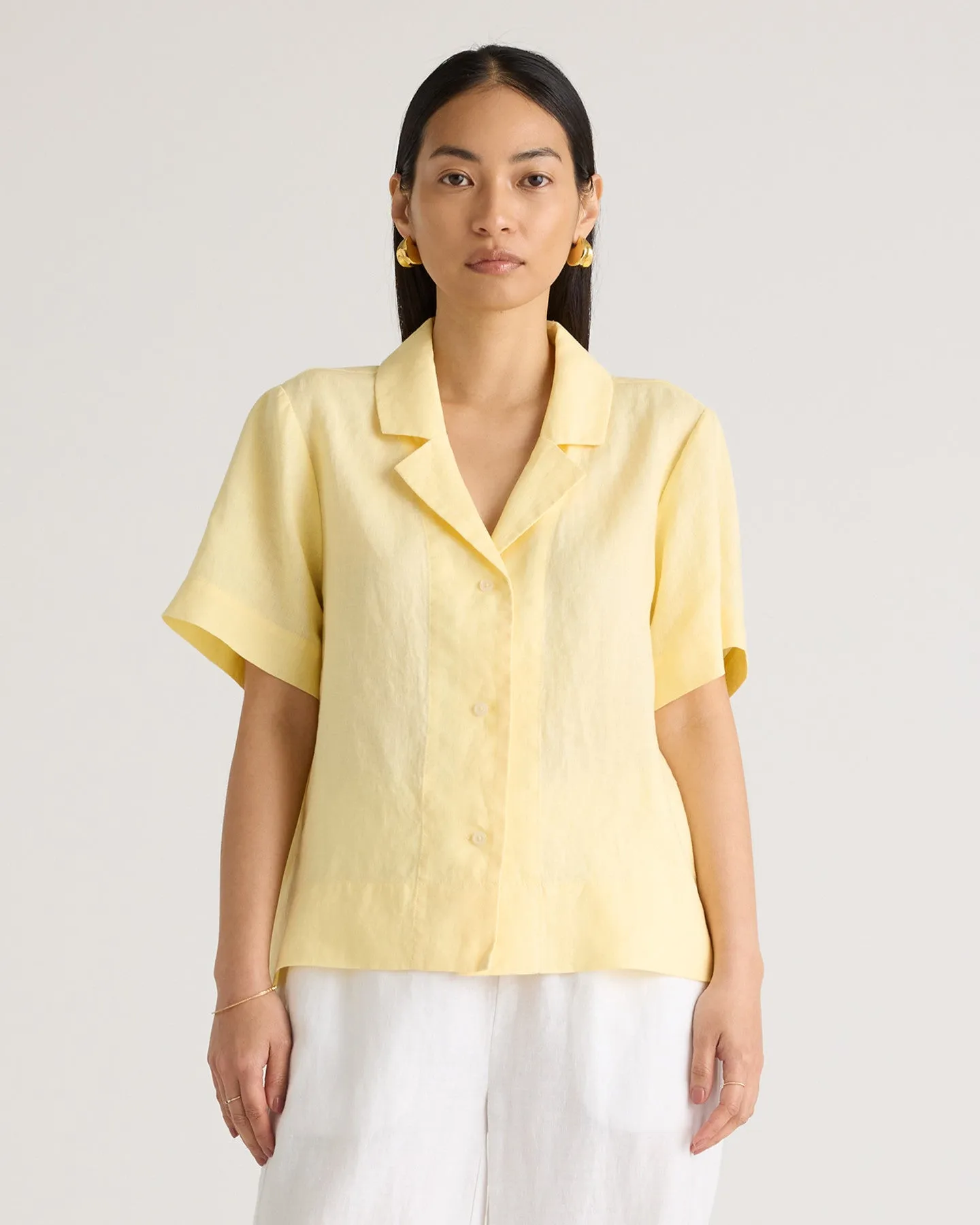 100% European Linen Short Sleeve Shirt