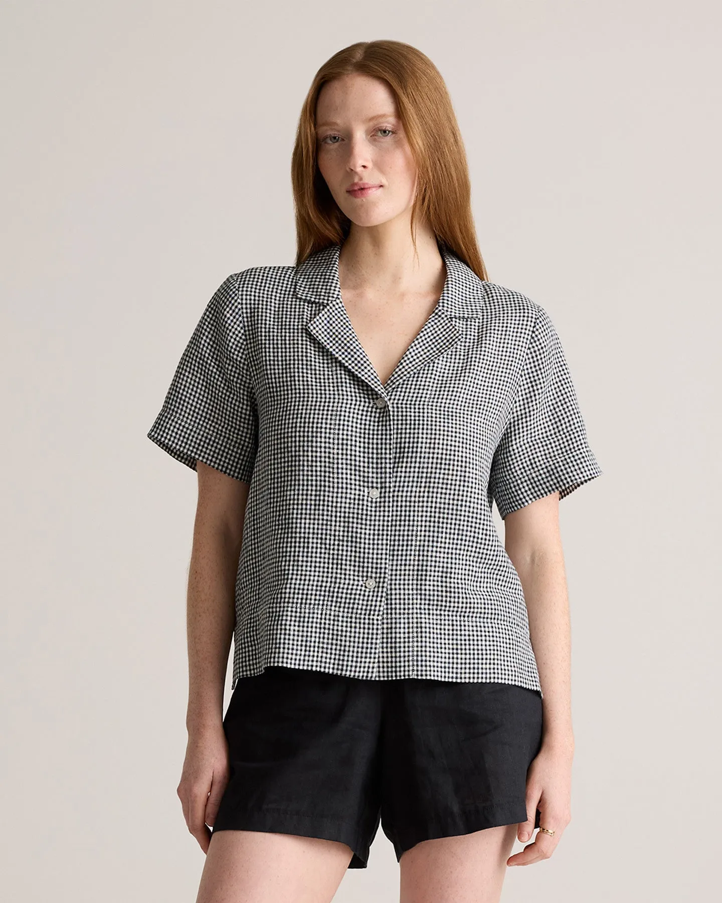 100% European Linen Short Sleeve Shirt