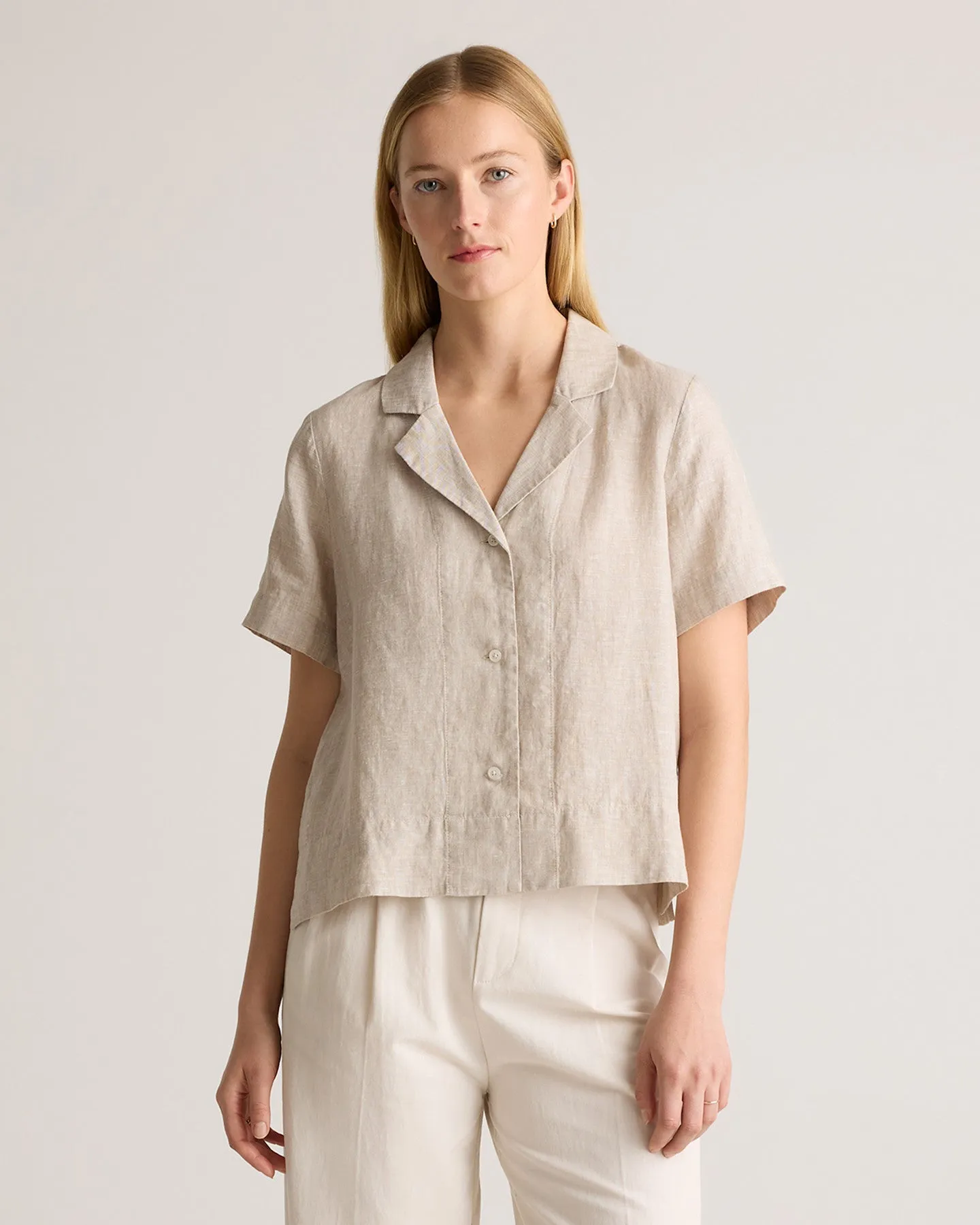 100% European Linen Short Sleeve Shirt
