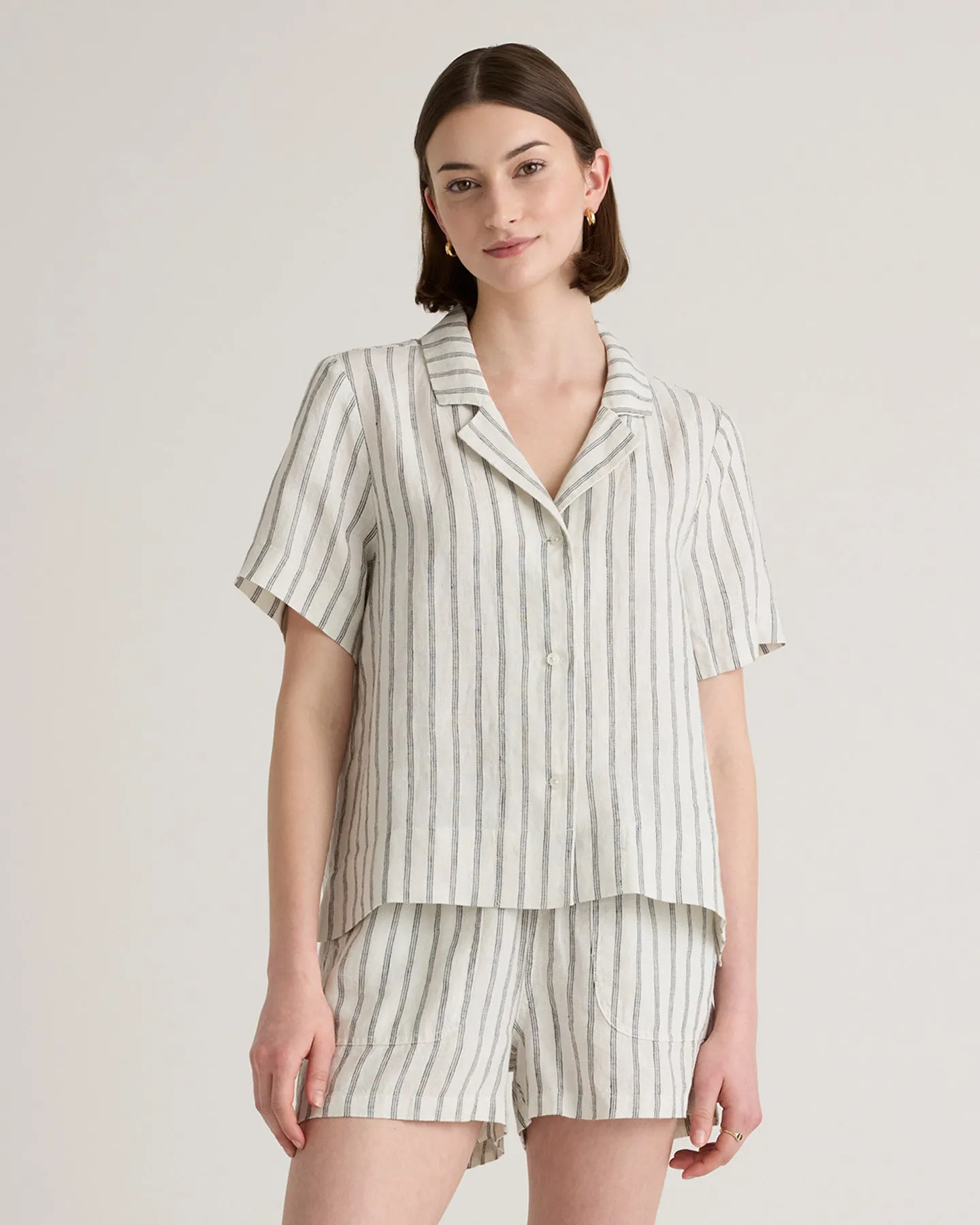 100% European Linen Short Sleeve Shirt