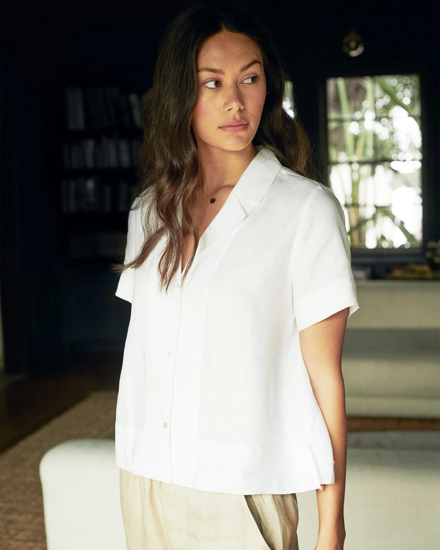 100% European Linen Short Sleeve Shirt