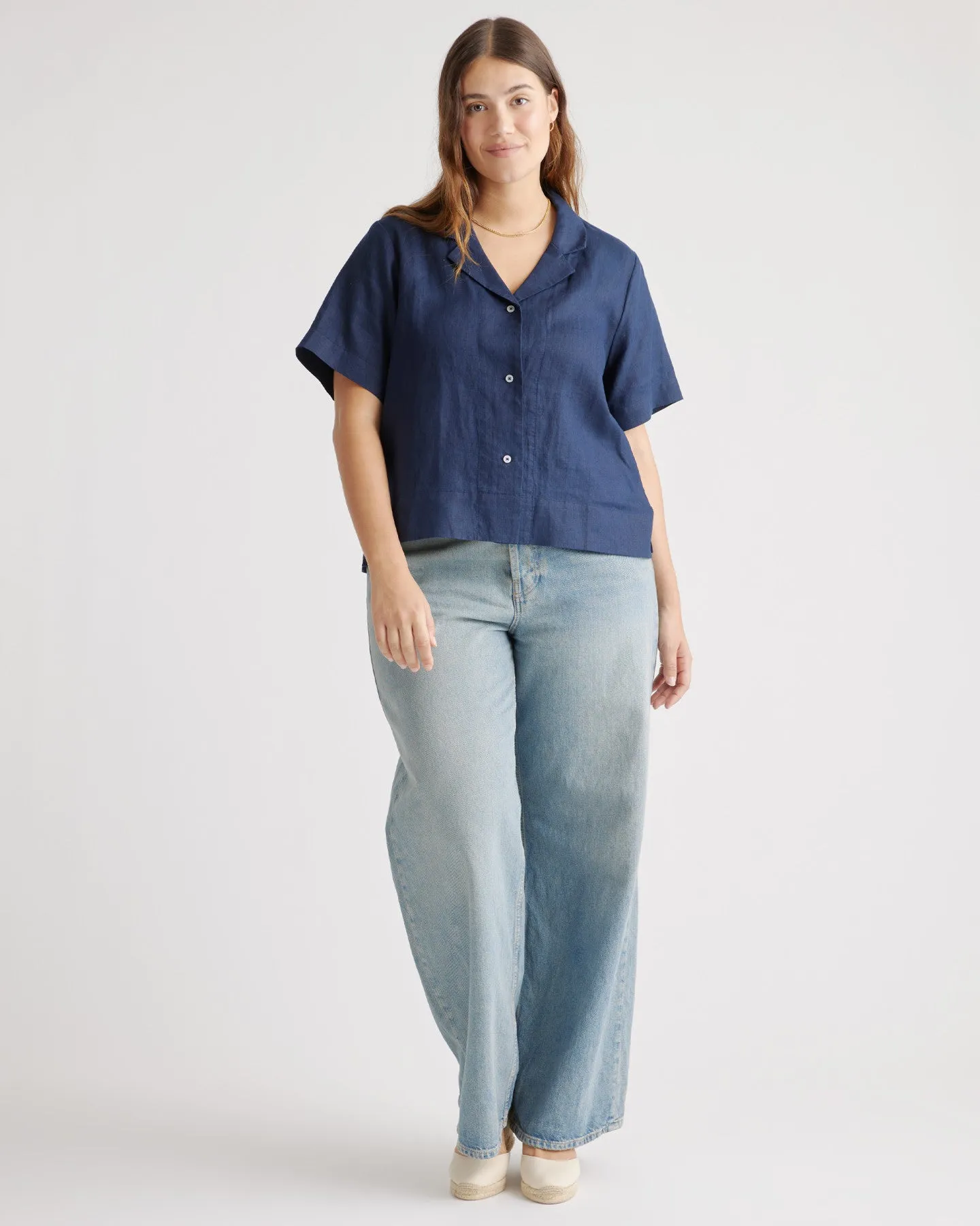 100% European Linen Short Sleeve Shirt