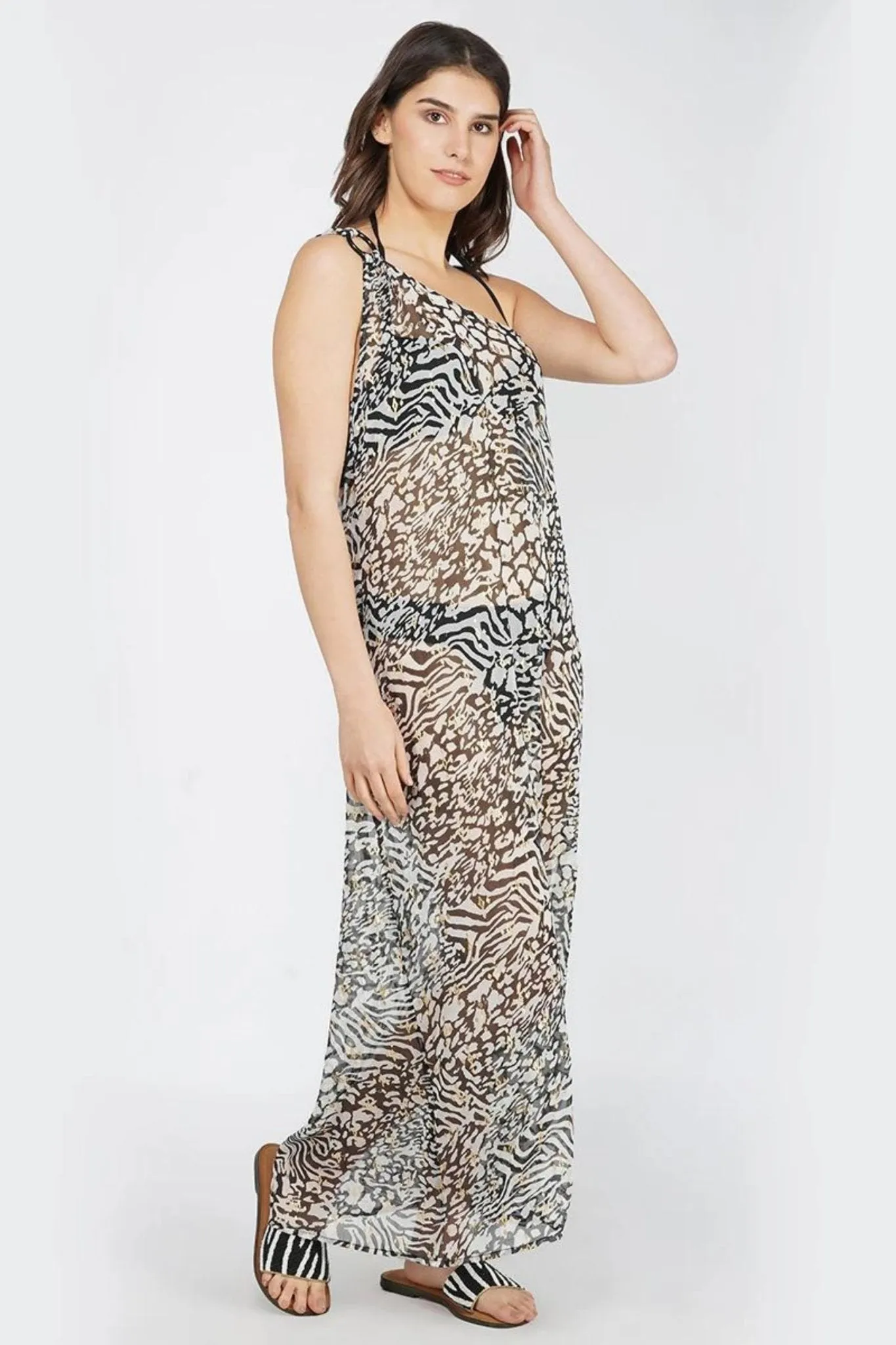 Always Animal Maxi Dress Cover Up