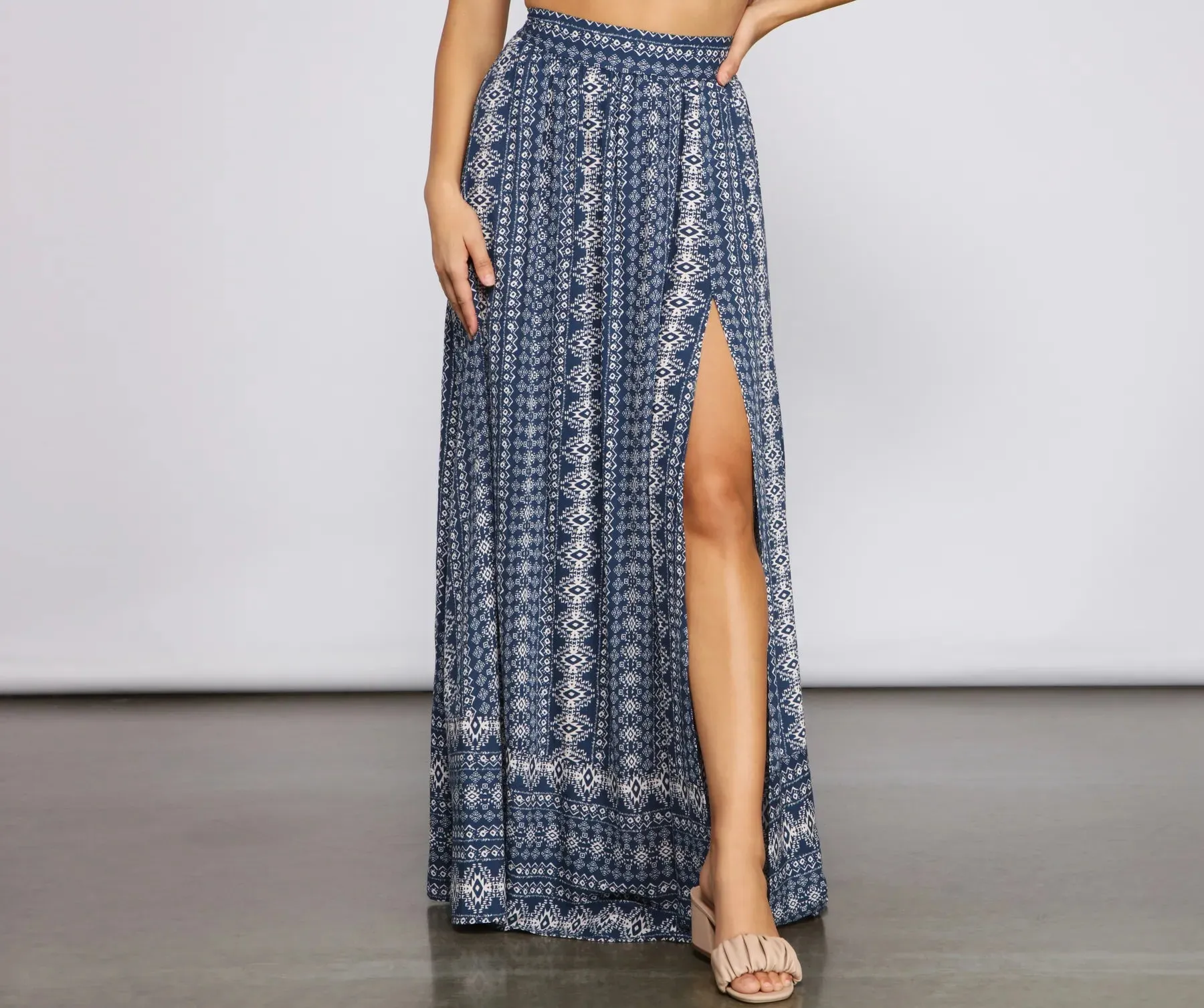 Bohemian Beat High Waist Maxi Skirt