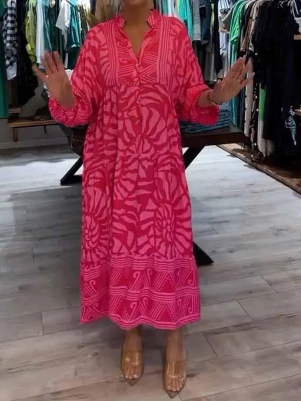 Bohemian Maxi Dress | Vibrant Print & Relaxed Fit