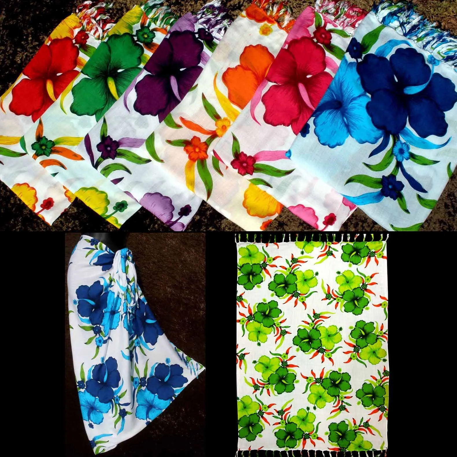 Bright Flower Sarongs