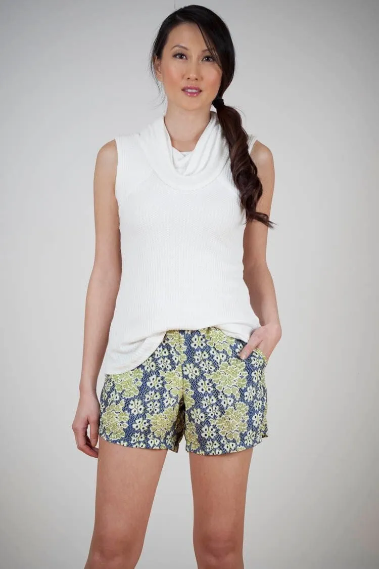 Calhoun Shorts in Lace Stamp
