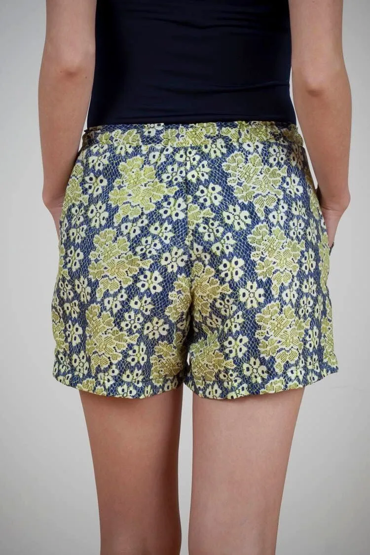 Calhoun Shorts in Lace Stamp