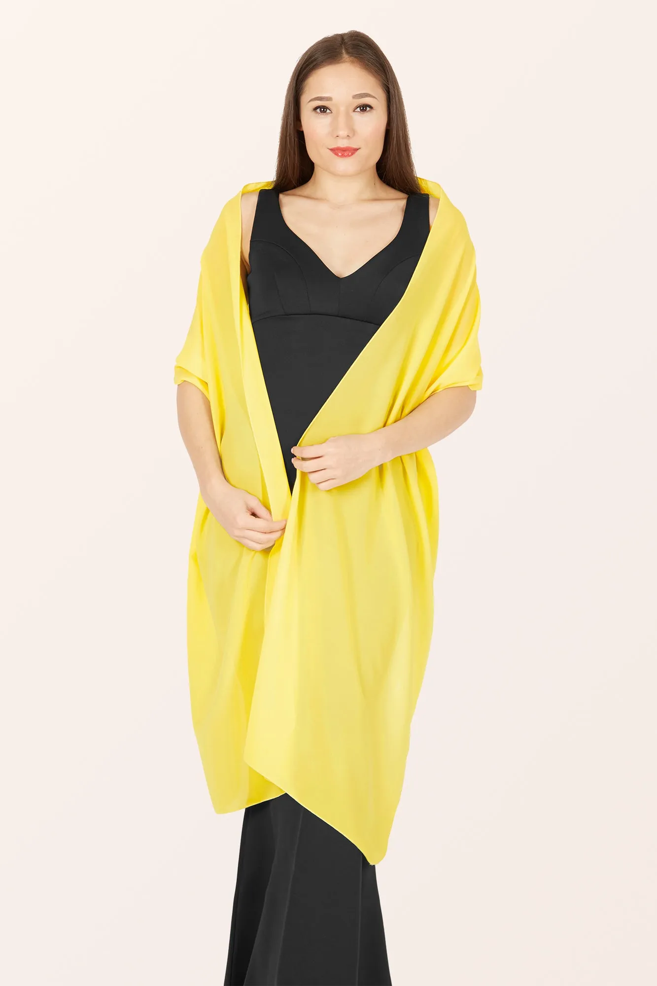 Chiffon Shawl - Yellow