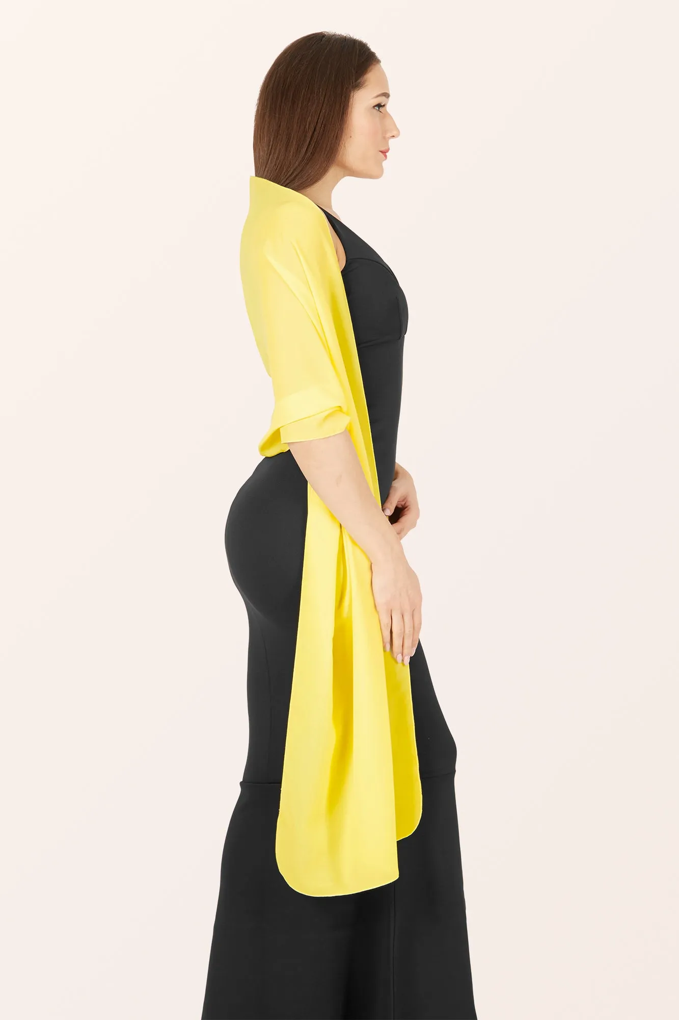 Chiffon Shawl - Yellow