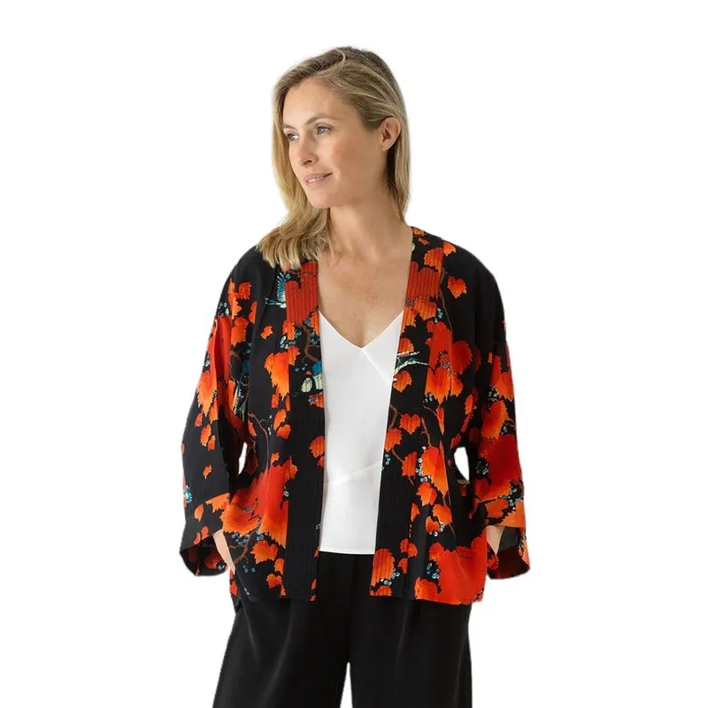 Crepe Kimono Acer Black