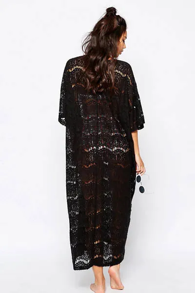 Crochet Oversized Beach Maxi Dress