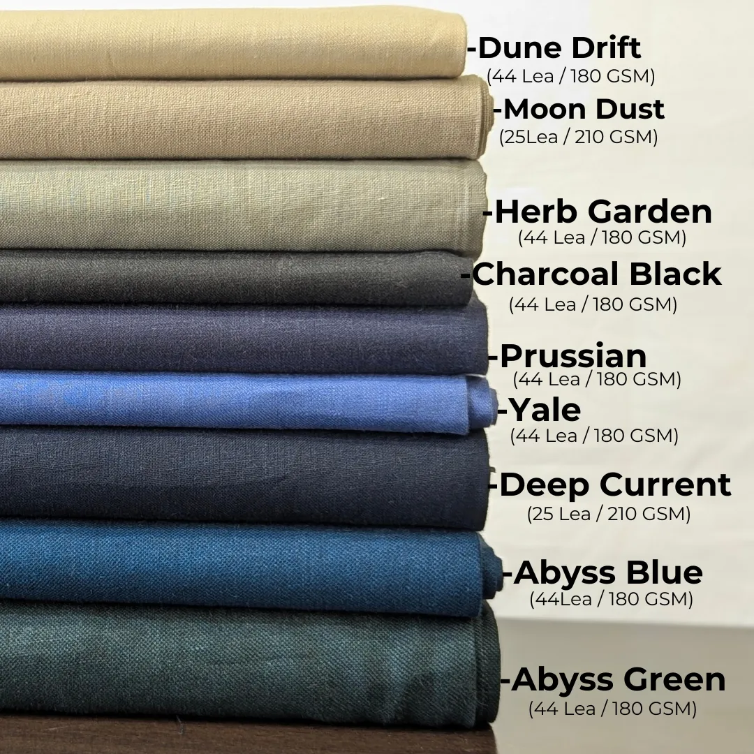 ECHO Men's Pure Linen Pant | 3/4 Elastic Waist | Zipper Pockets