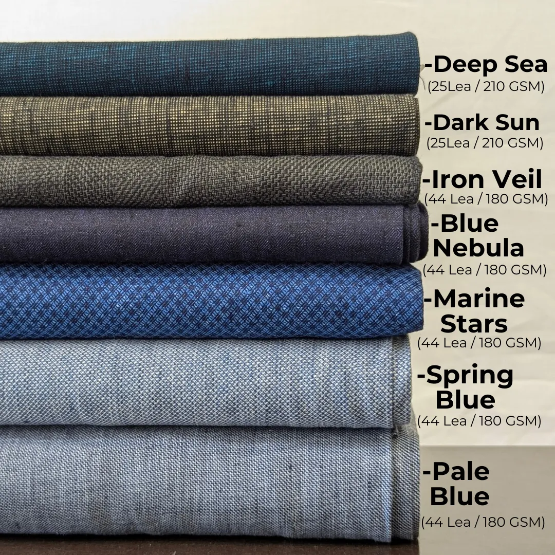 ECHO Men's Pure Linen Pant | 3/4 Elastic Waist | Zipper Pockets