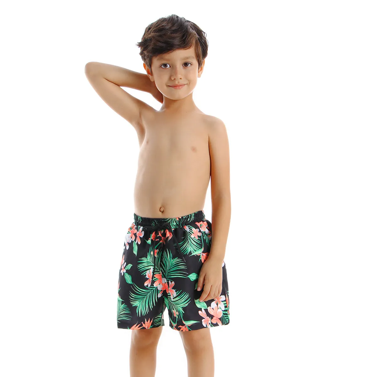 Family Matching One Piece Leaves Swimsuits