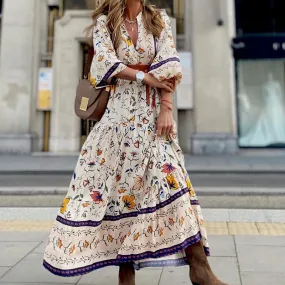 Fashionable Bohemian Long Printed Maxi Dress