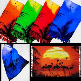 Flamingo Sunset Sarongs