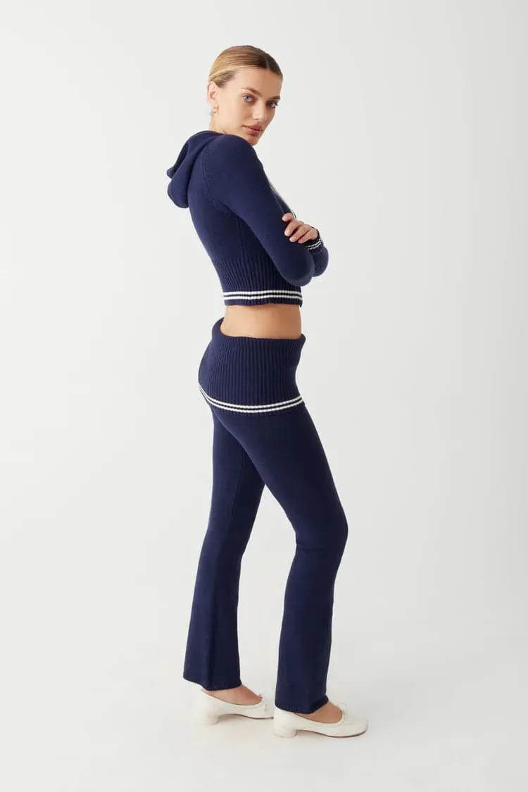 Frankies Bikinis Aimee Cloud Knit Flare Pant as seen on Malin Andersson