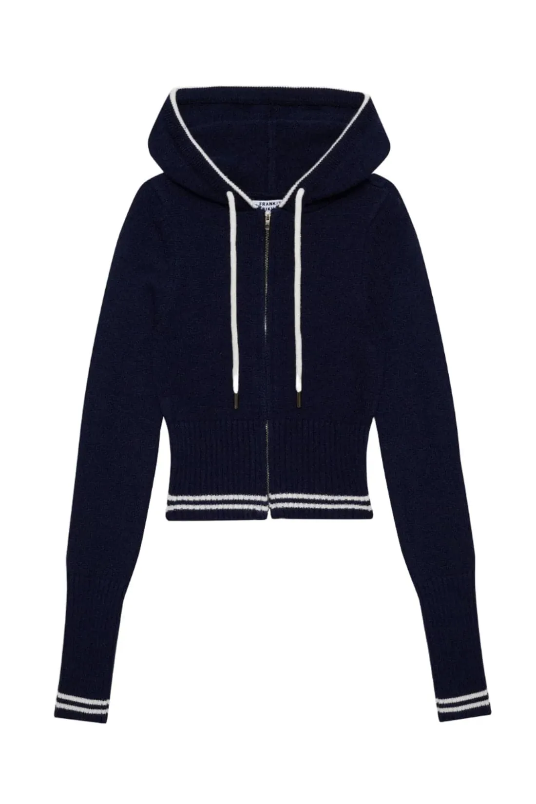 Frankies Bikinis Aimee Cloud Knit Zip Up Starlight Hoodie as worn by Malin Andersson