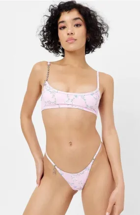 Frankies Bikinis Dallas Floral Chain Bikini Top