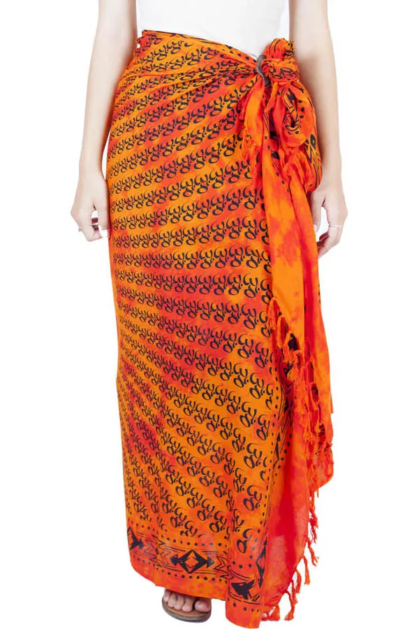 Ganesh Om Tie Dye Beach Sarong