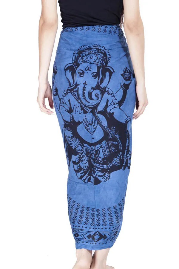 Ganesh Om Tie Dye Beach Sarong