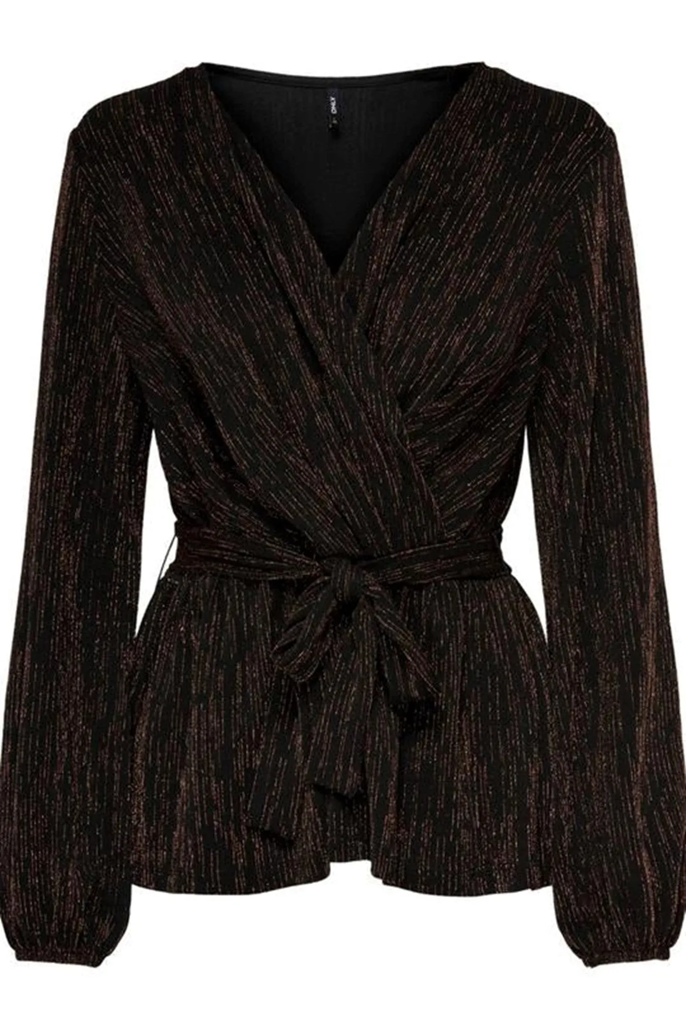 Glimmer wrap top - Kobber