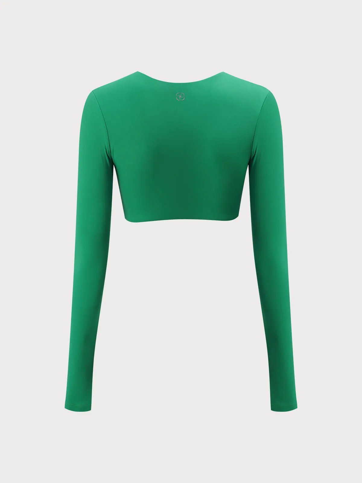 Green Twist Long Sleeve Lycra® Top - Medium Support