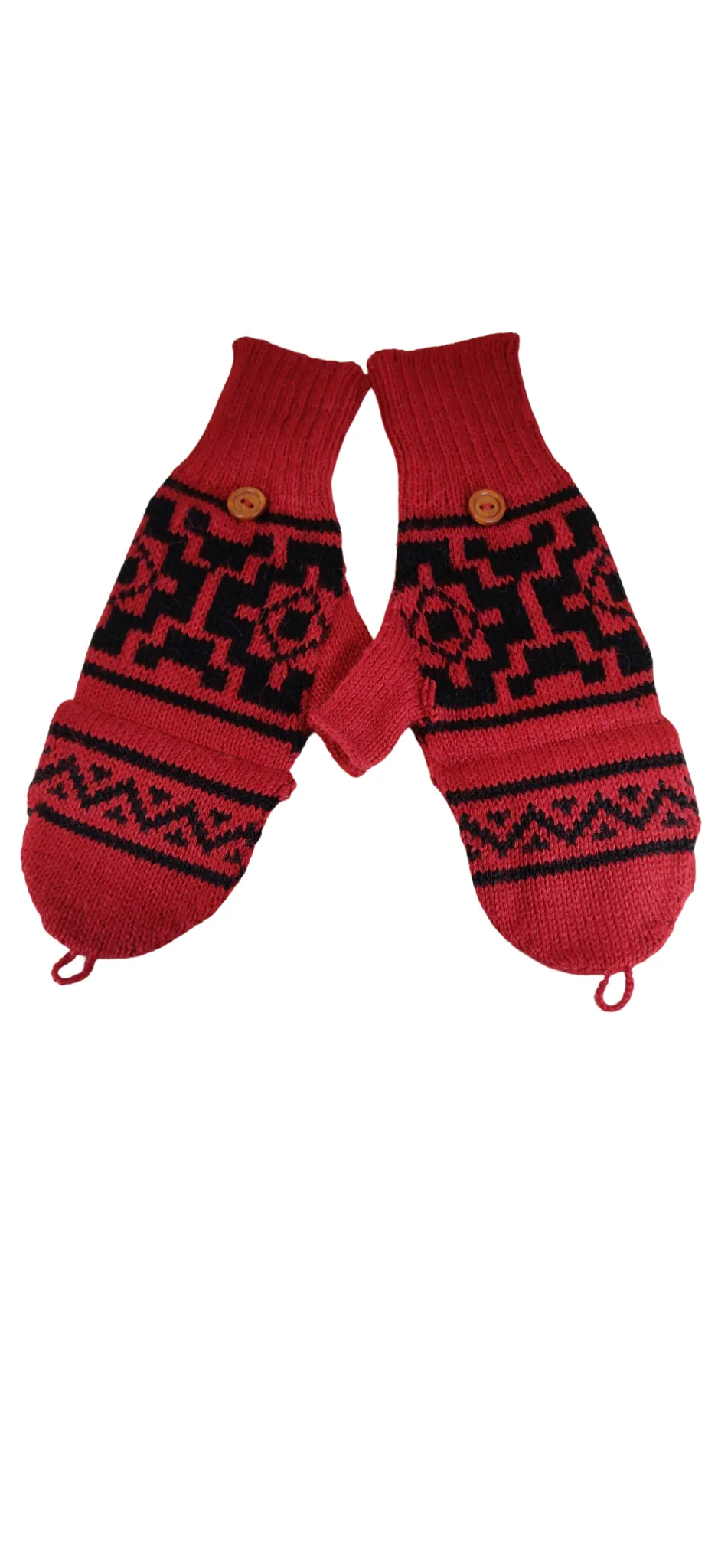 Handcrafted Alpaca Wool Mittens - Peruvian Royal Heritage