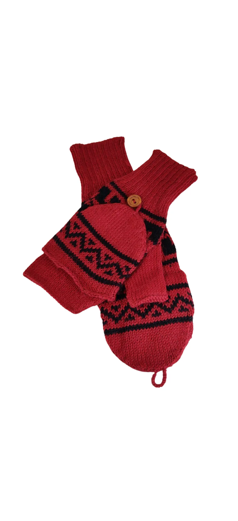Handcrafted Alpaca Wool Mittens - Peruvian Royal Heritage