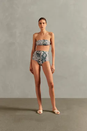 Hera High-Waisted Bandeau Bikini