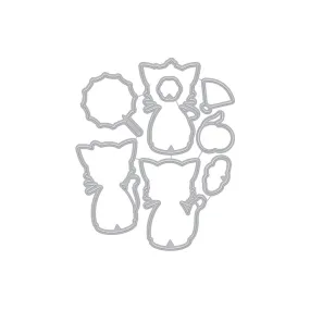 Hero Arts Fancy Dies - Kittens In Kimonos*