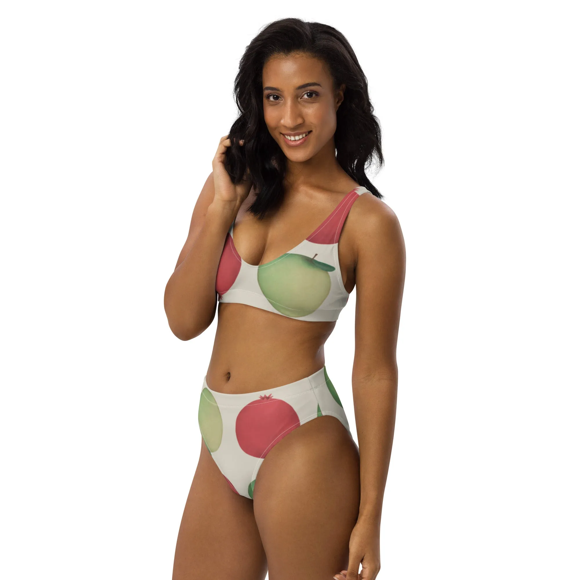 High Waisted Bikini Womens (Glamourange Luxury Bikini High Waisted - 0068 Patterns Model)