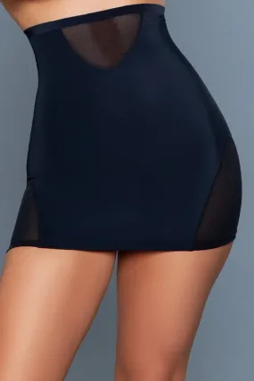 High-Waisted Half Slip Black