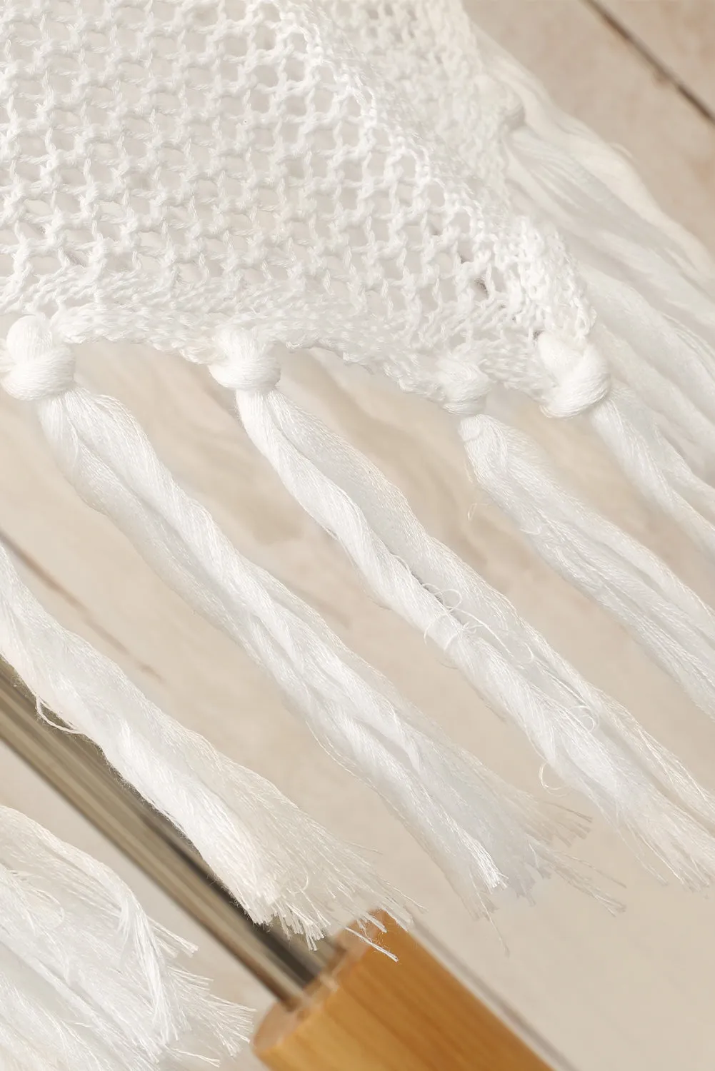 Hollow Tasseled Beach Dress