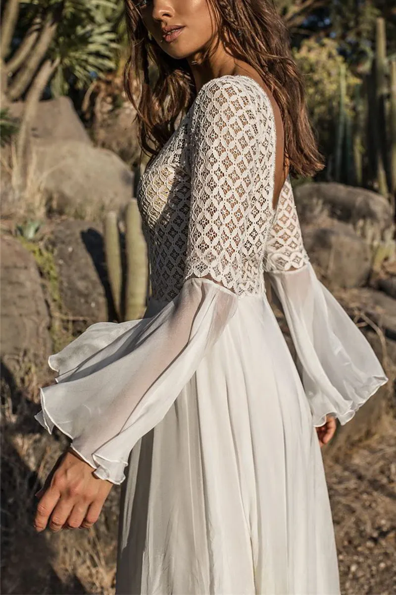 HSP1121 Lace Long Sleeves Swimwear