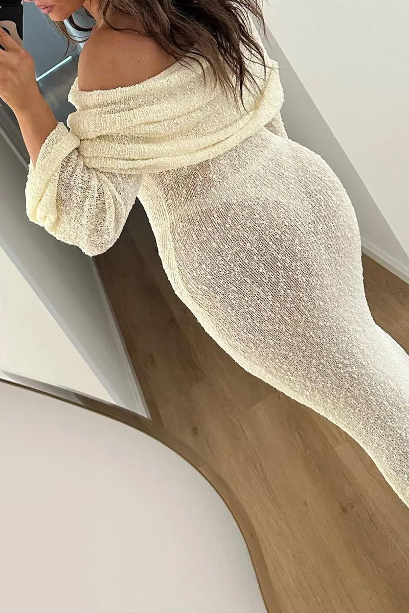 HSQ1033 Off-Shoulder Rib-Knit Swimwear