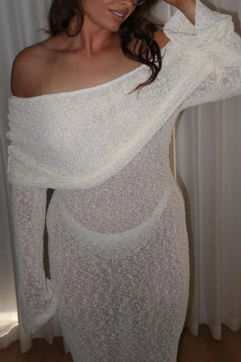 HSQ1033 Off-Shoulder Rib-Knit Swimwear