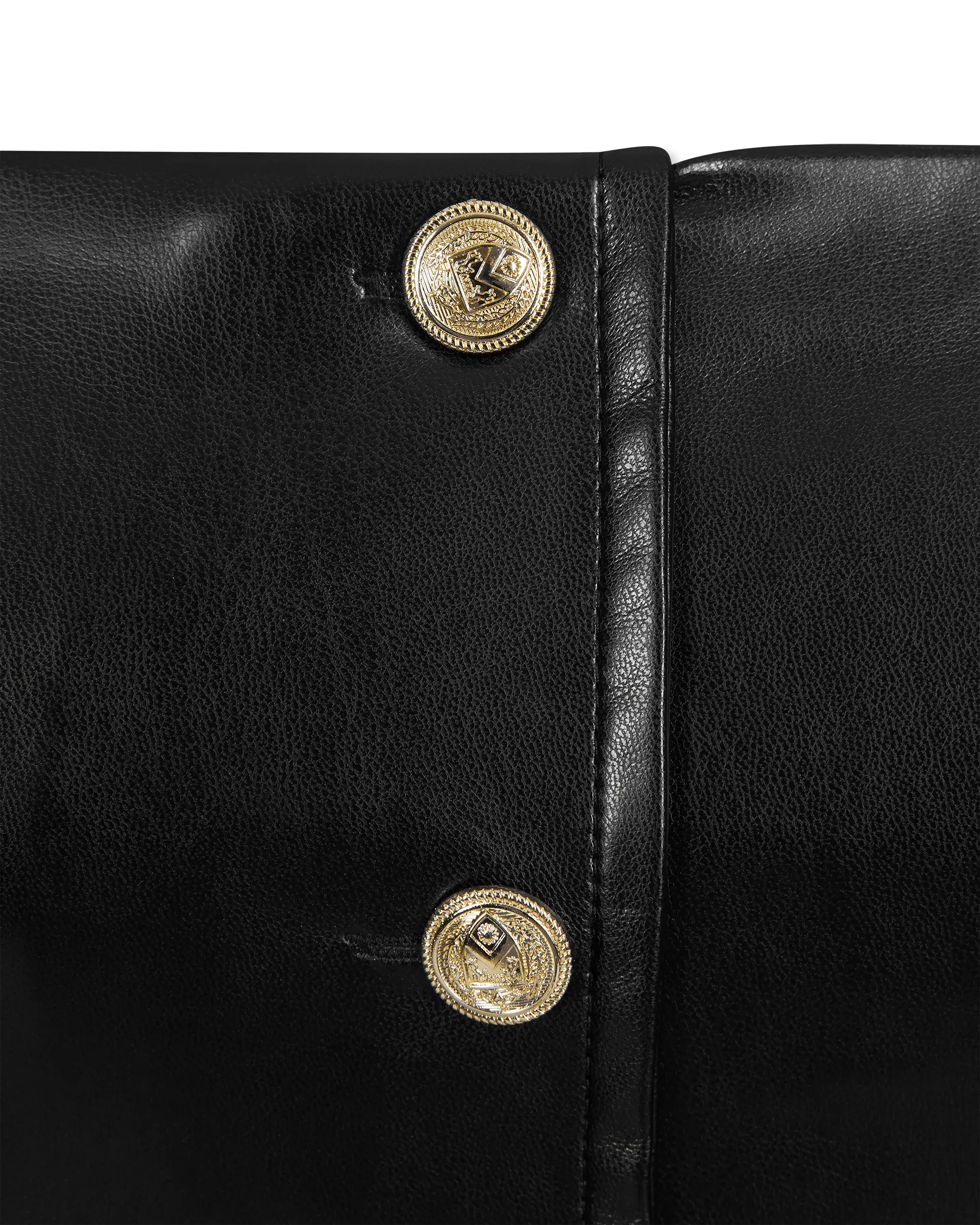 Iman Vegan Leather Top