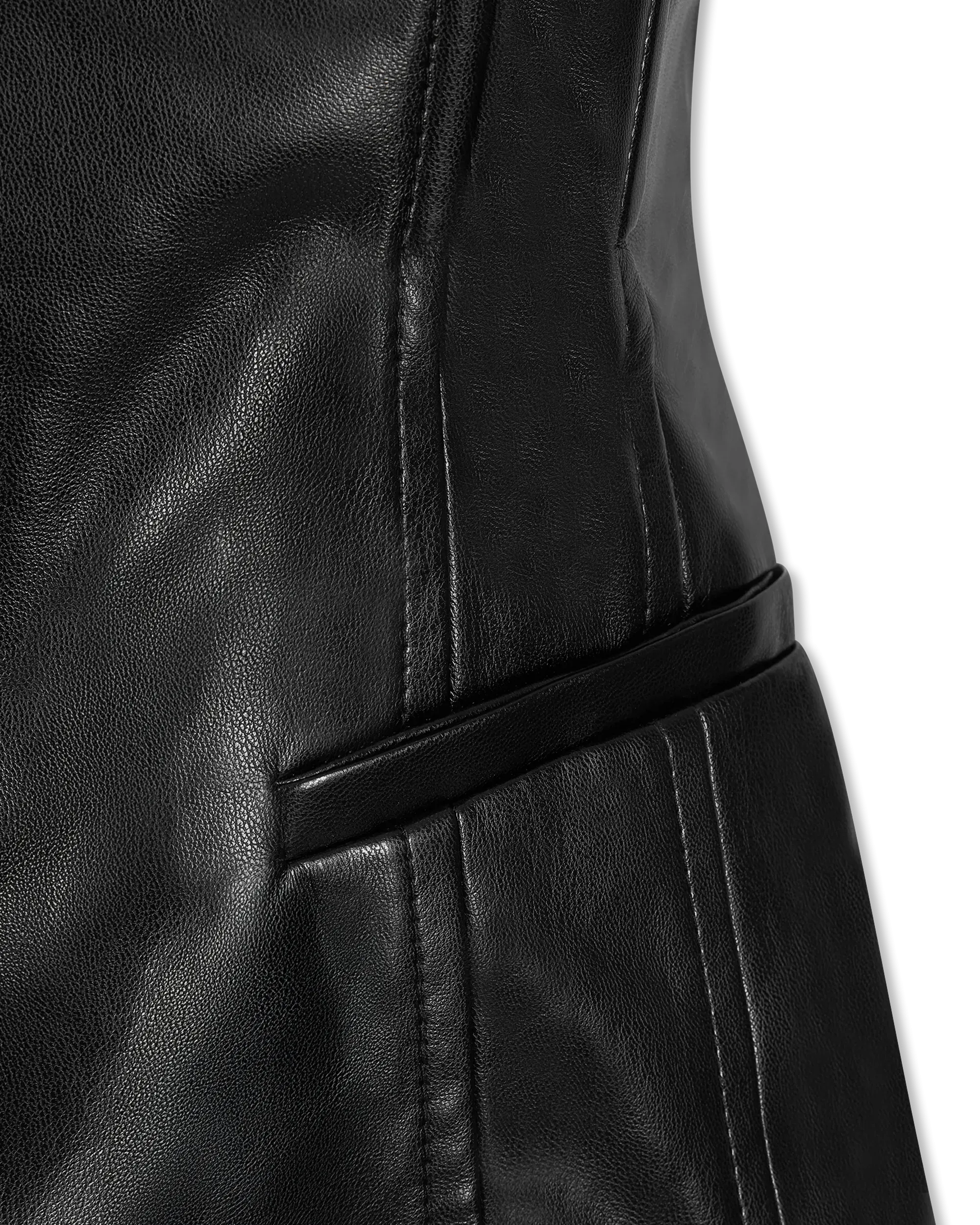 Iman Vegan Leather Top