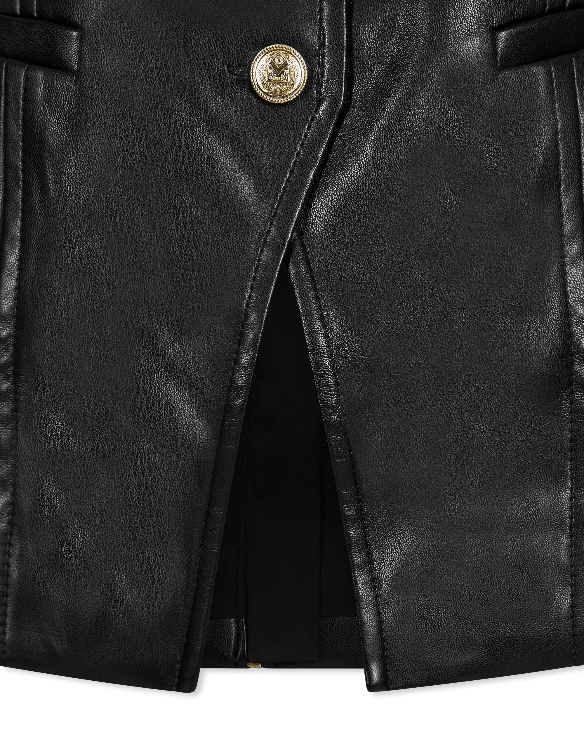 Iman Vegan Leather Top