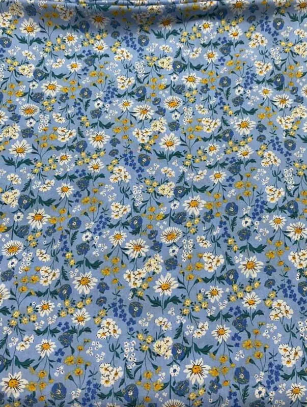 Lia Blue Floral Wrap Dress