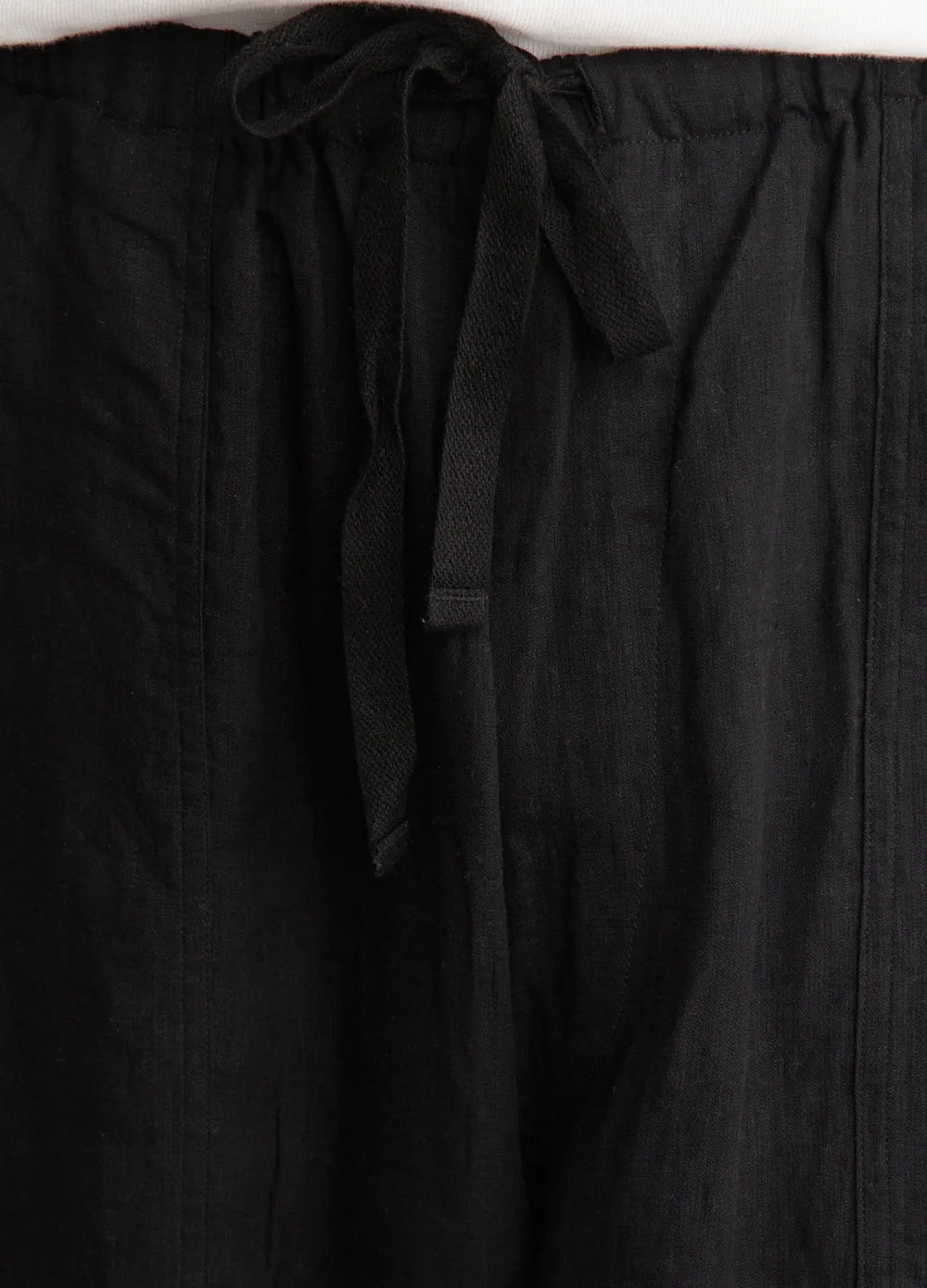 Linen Double Cloth Drawstring Pants