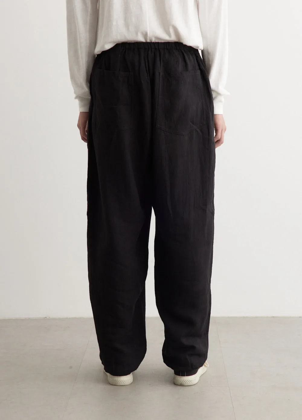 Linen Double Cloth Drawstring Pants