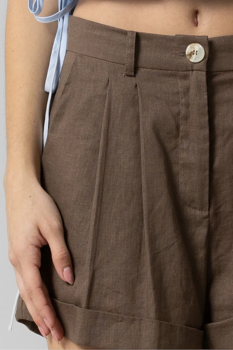 Linen Pleated Short