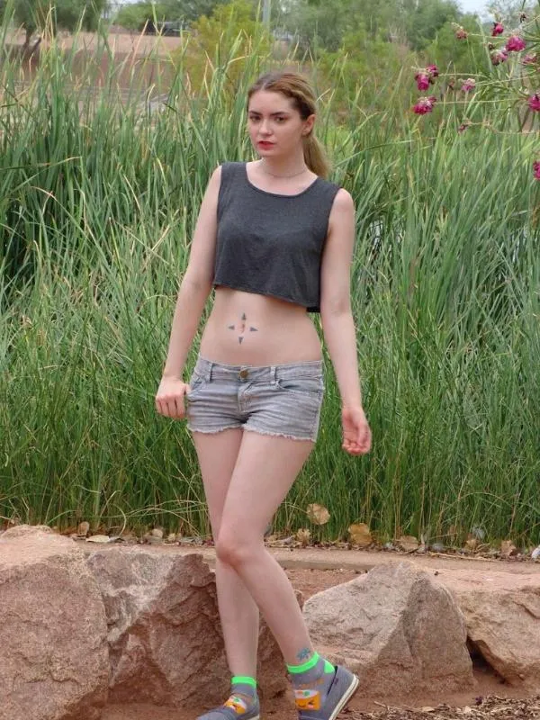 Loose Boxy Gray Crop Tank Top / Made in USA