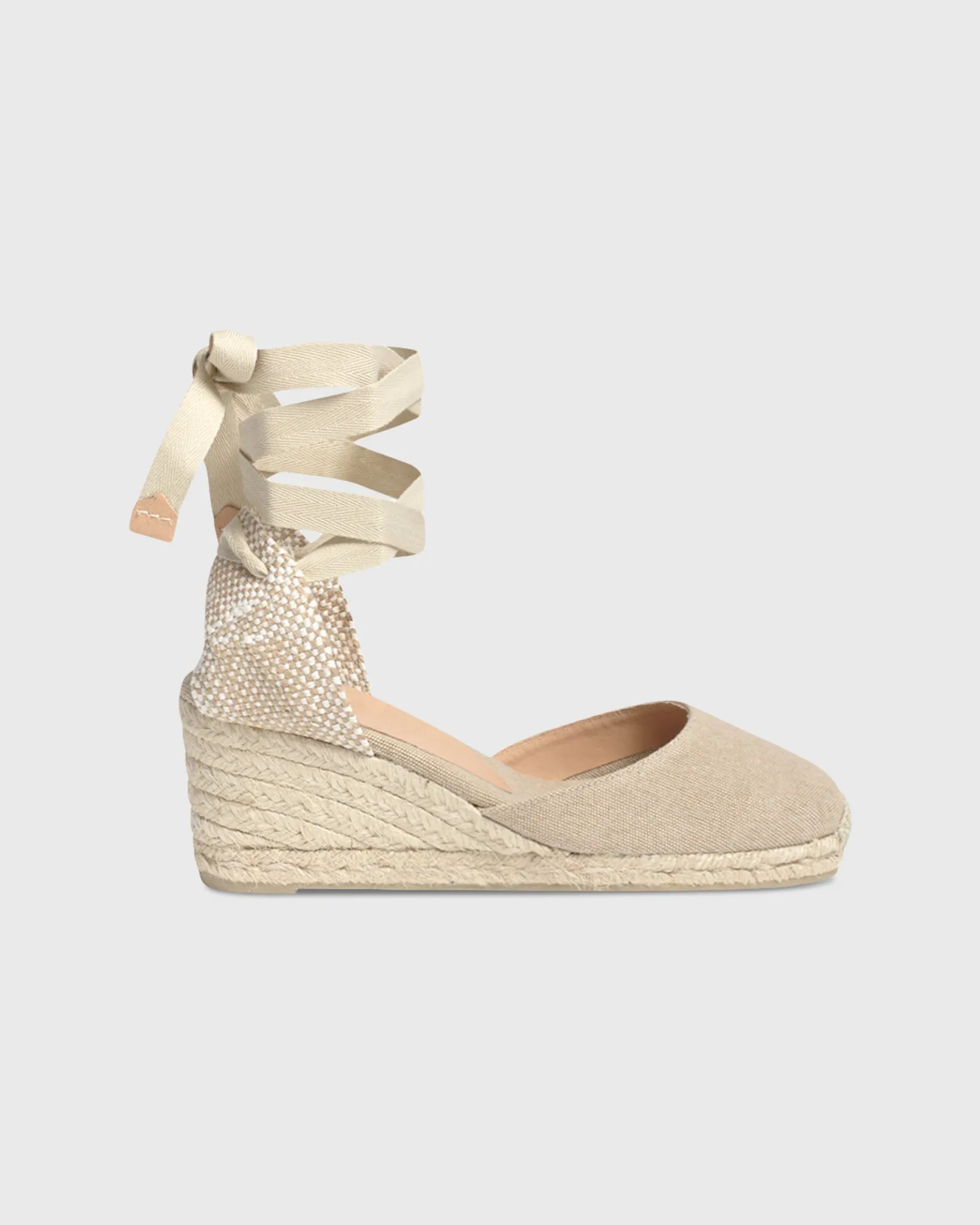 Low Carina Espadrille in Sand Canvas